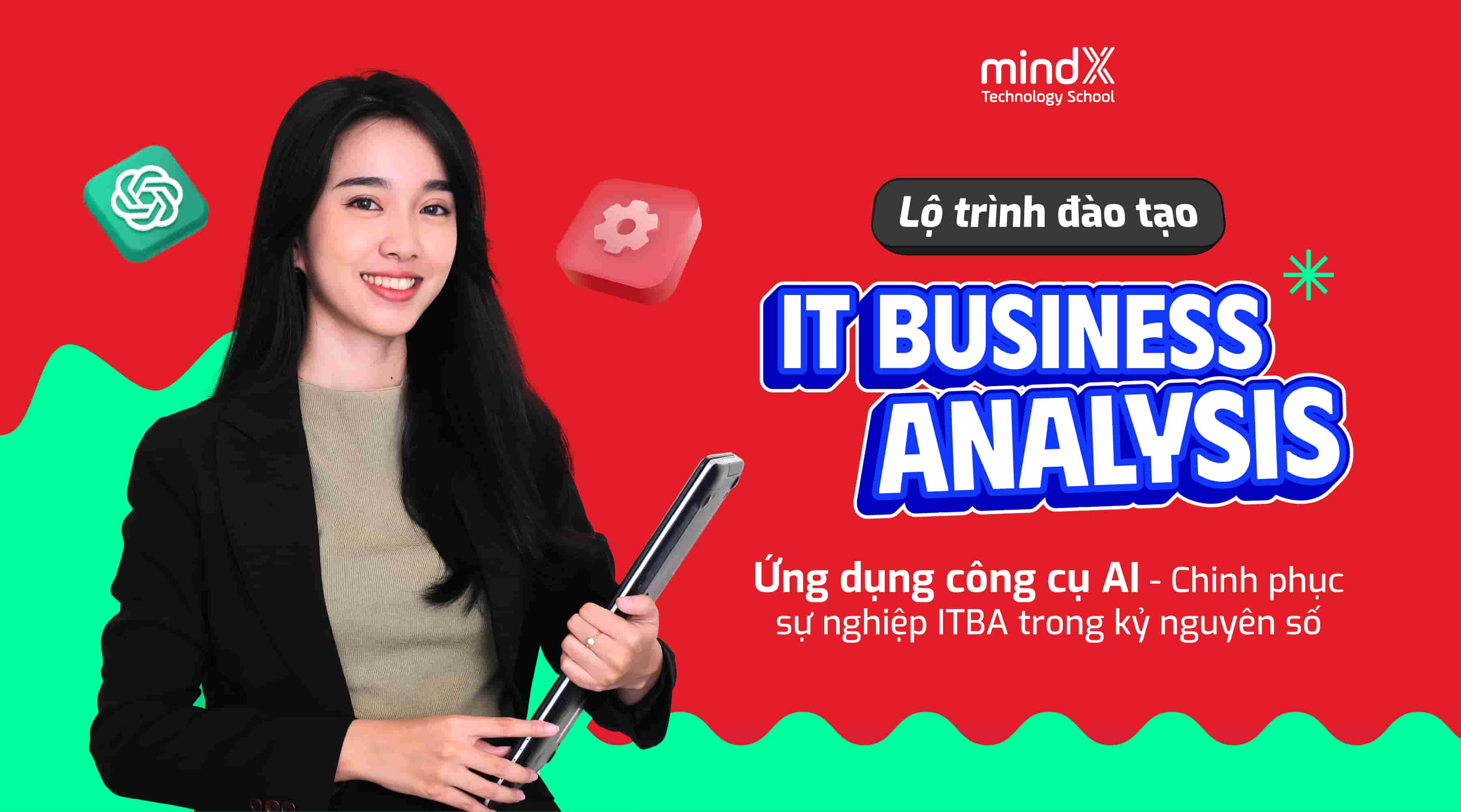 Banner khóa IT Business Analysis trên mindx.edu.vn.