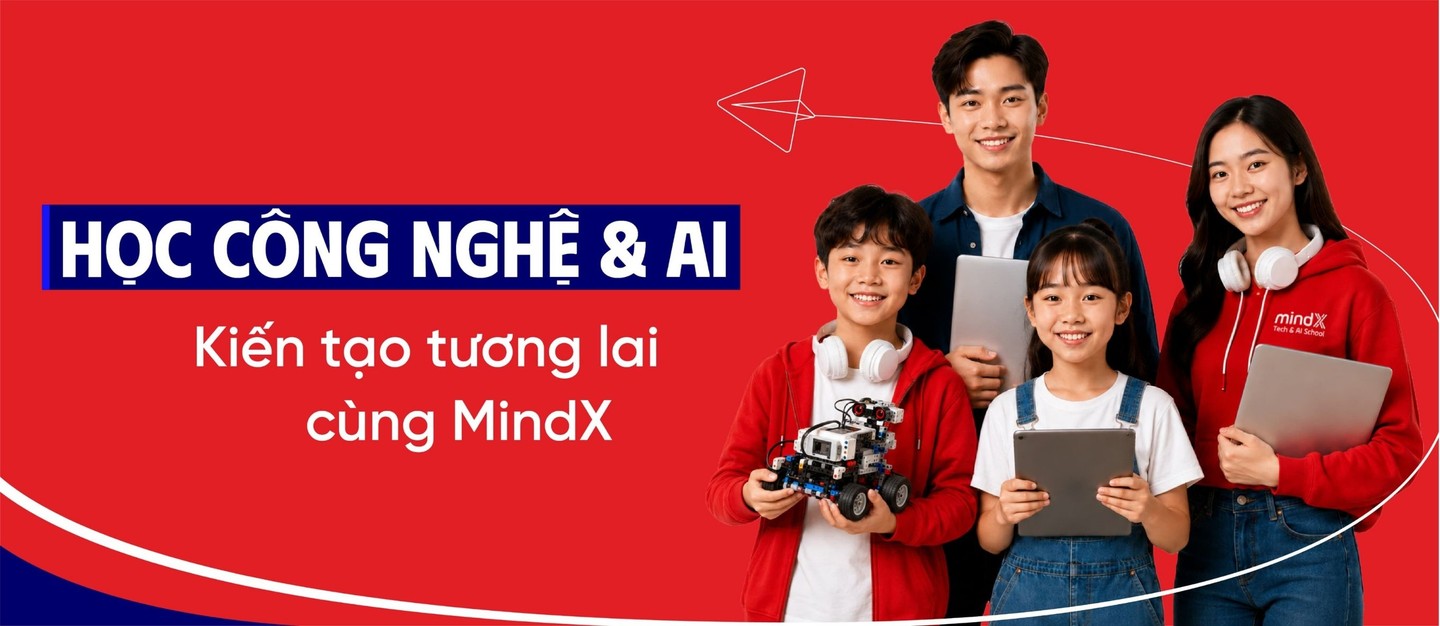 Banner Học công nghệ & AI trên mindx.edu.vn.
