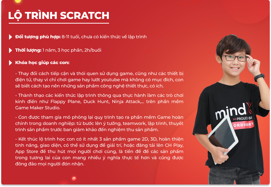 Lộ trình chi tiết: Lộ trình Scratch