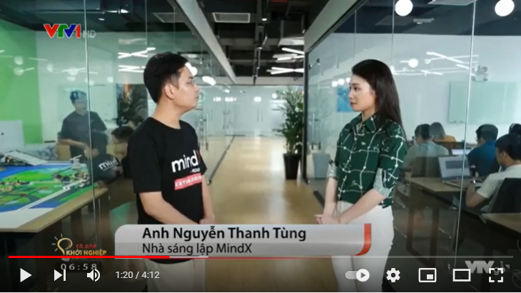 VTV1 Cà phê khởi nghiệp — MindX, khóa học lập trình cho mọi lứa tuổi